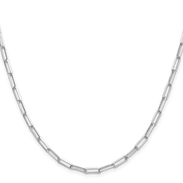 3.1mm Double Link Paperclip Chain in Sterling Silver