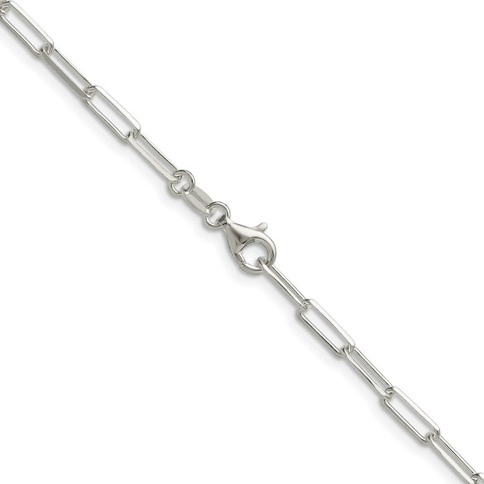 Buy Stylish 3.1mm Double Link Paperclip Chain in High-Quality Sterling Silver-3