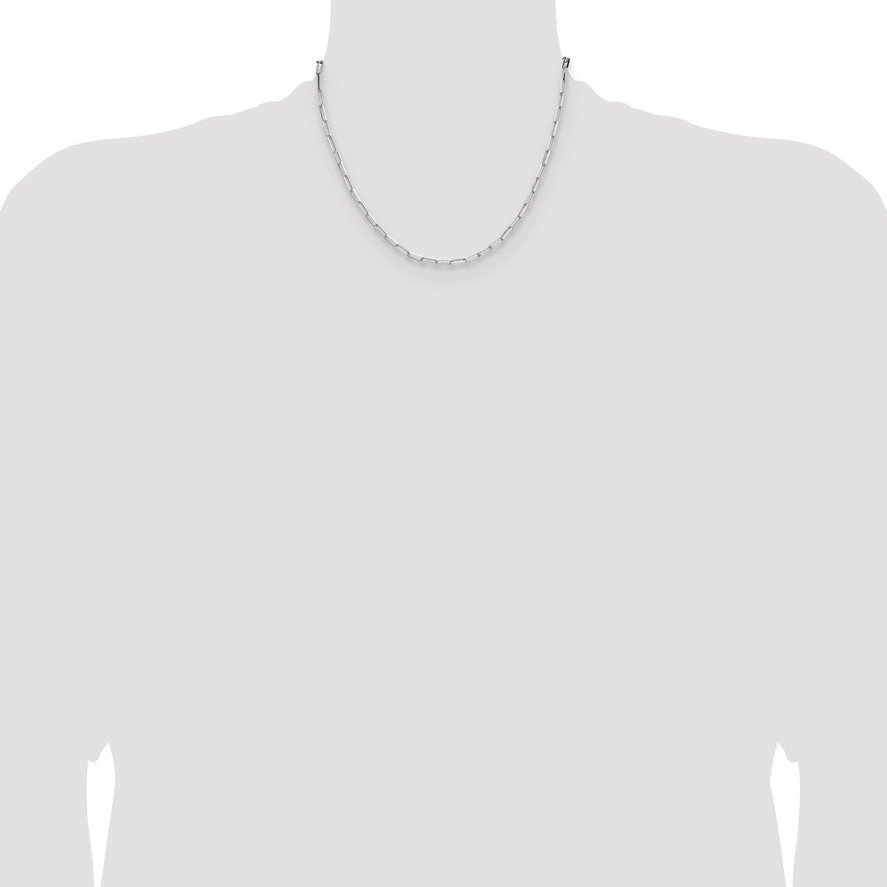 Buy Stylish 3.1mm Double Link Paperclip Chain in High-Quality Sterling Silver