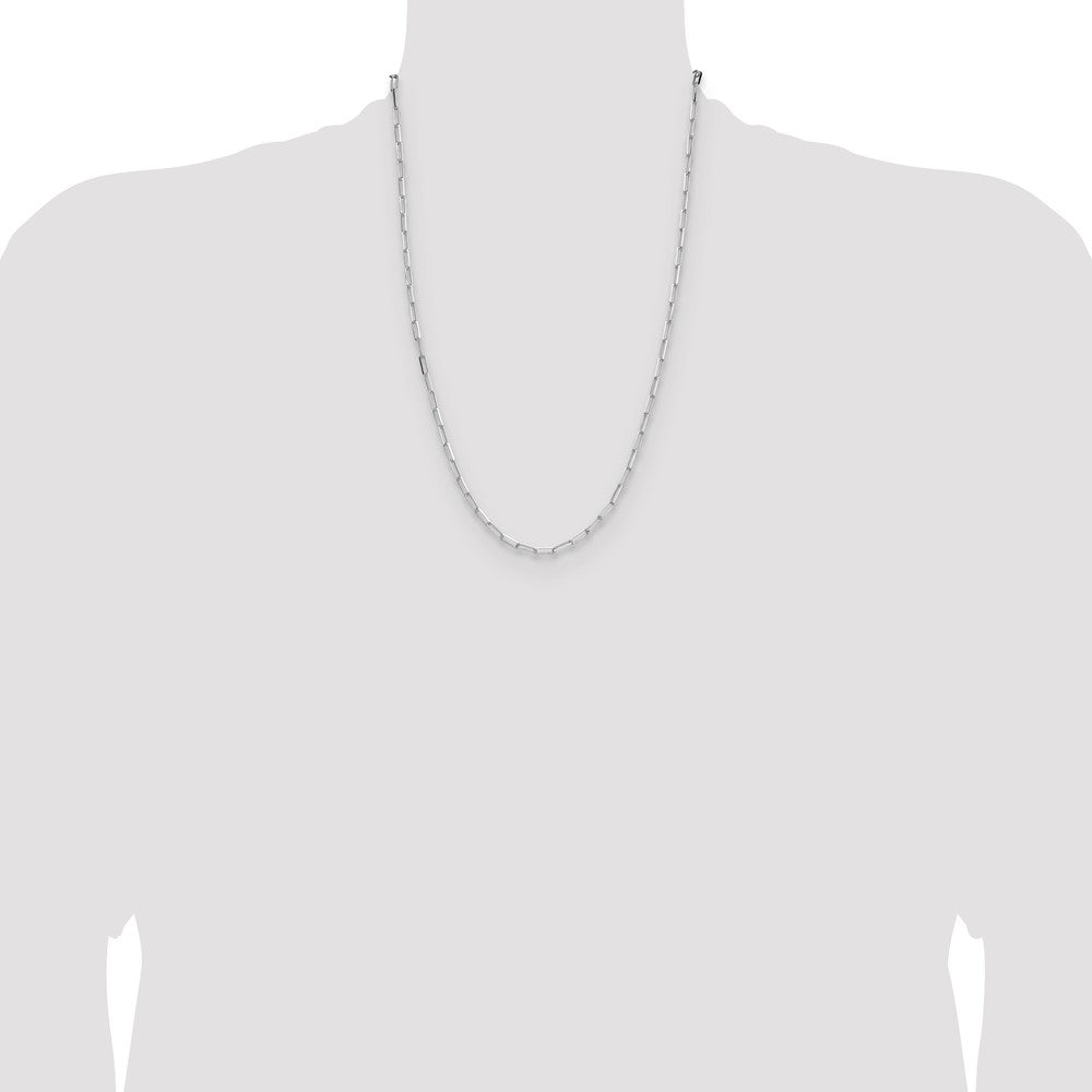 Exclusive 3.1mm Double Link Paperclip Chain in High-Quality Sterling Silver