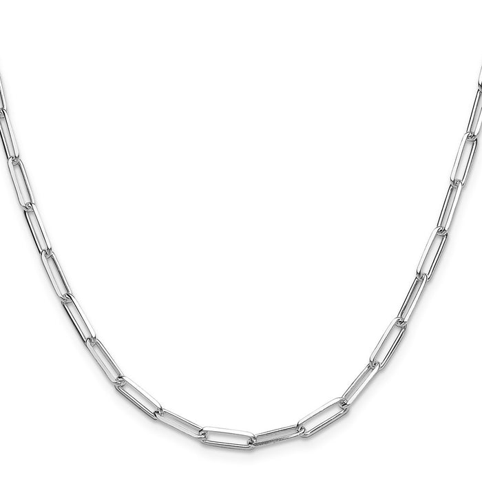 Order Stylish 3.5mm Double Link Paperclip Chain in High-Quality Sterling Silver-2