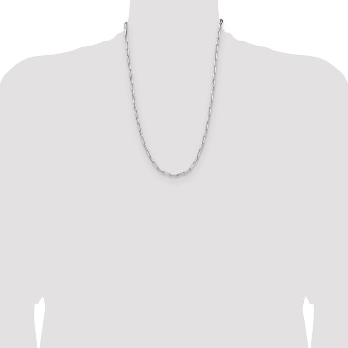 Buy Stylish Sterling Silver 3.5mm Double Link Paperclip Chain - Affordable Value!-4