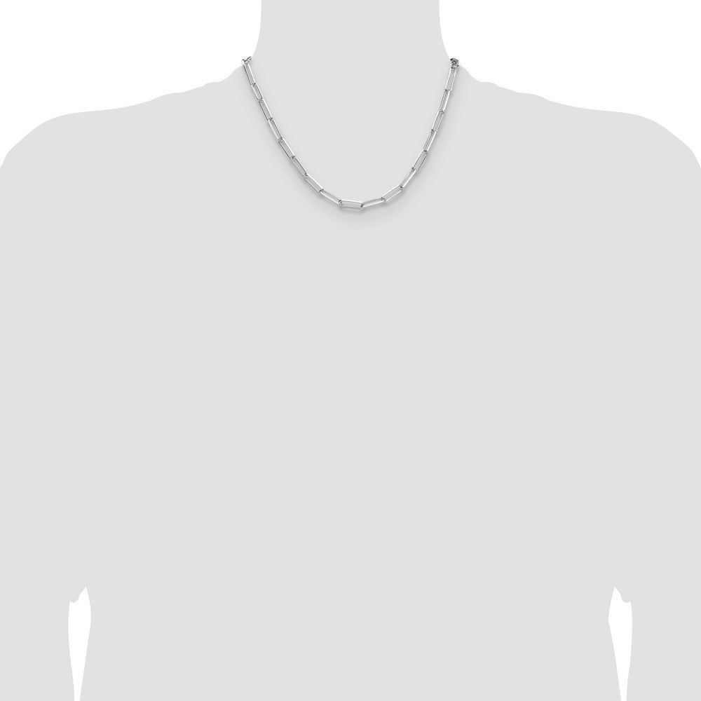 Buy Stylish 4.4mm Double Link Paperclip Chain in High-Quality Sterling Silver
