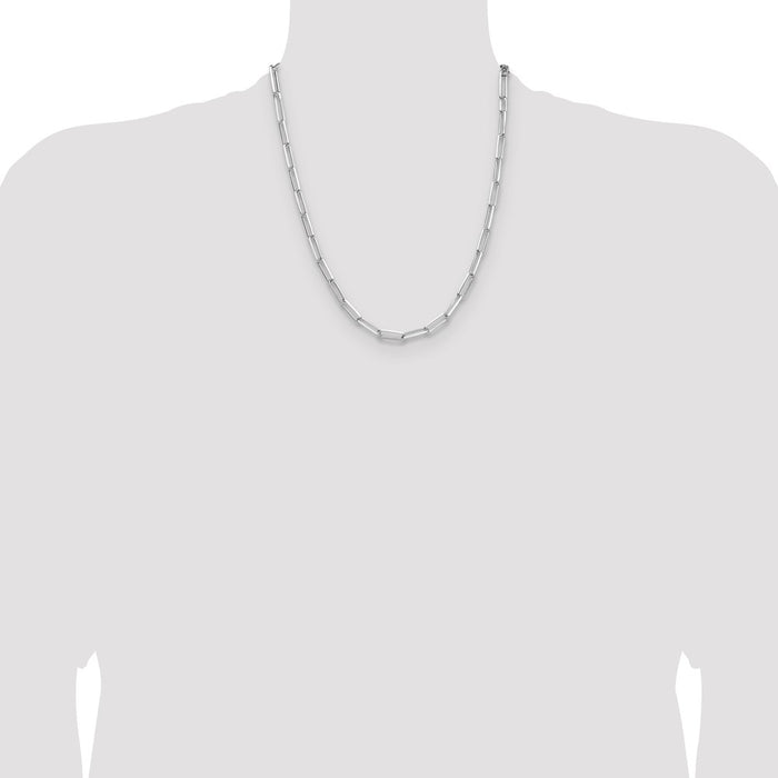 Buy Stylish 4.4mm Double Link Sterling Silver Paperclip Chain - Luxury Value-4