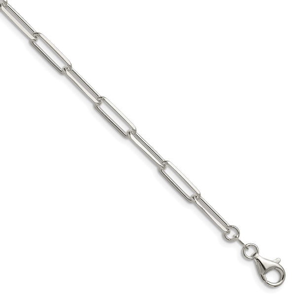 Sterling Silver 4.4mm Double Link Paperclip Chain