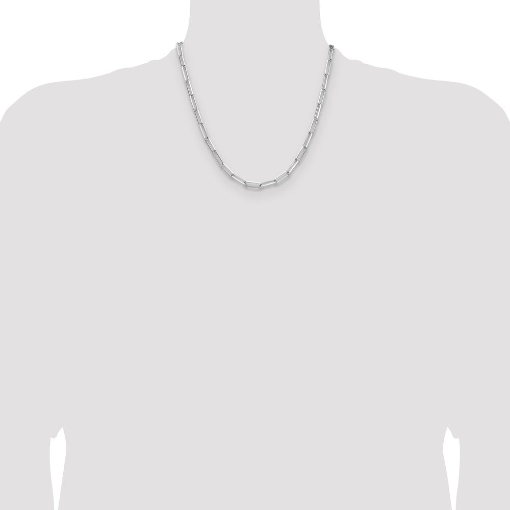 Buy Exclusive Rhodium-Plated Sterling Silver 4.4mm Double Chain Necklace - Stylish Value!