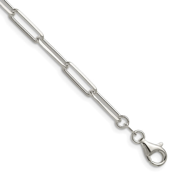 4.4mm Double Link Paperclip Chain in Sterling Silver
