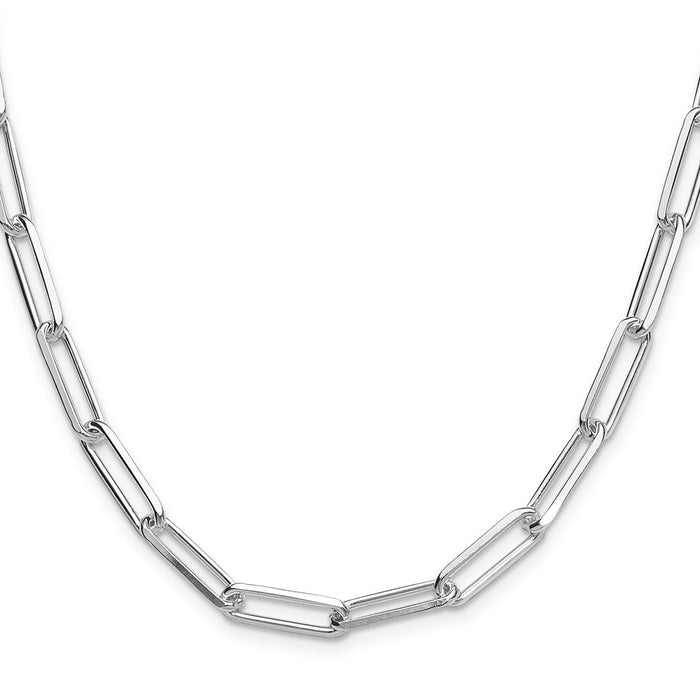 Buy Stylish Sterling Silver 5.5mm Double Link Paperclip Chain - Affordable Elegance-2