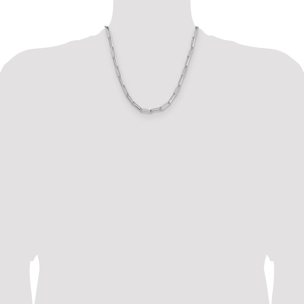 Buy Stylish 5.5mm Double Link Paperclip Chain in High-Quality Sterling Silver