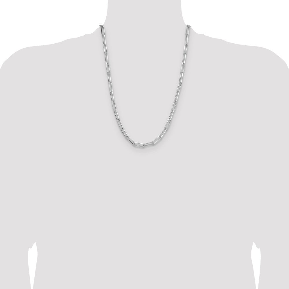 Buy Stylish 5.5mm Sterling Silver Double Link Paperclip Chain - Luxury Value!