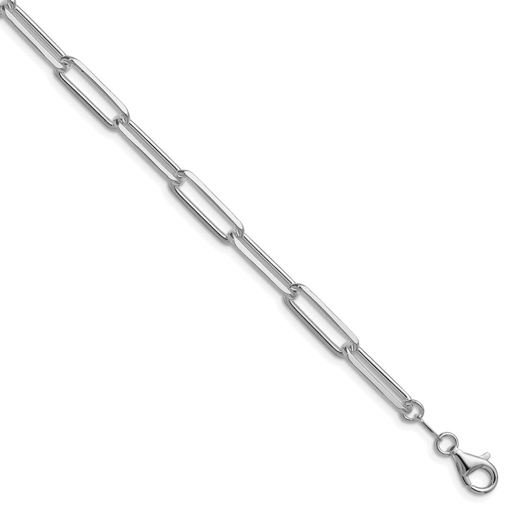 Exclusive Rhodium-Plated Sterling Silver 5.5mm Double Chain Necklace - Stylish Value