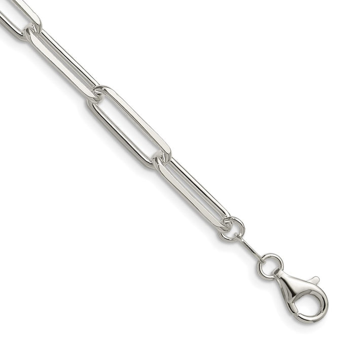 Buy Stylish Sterling Silver 5.5mm Double Link Paperclip Chain - Affordable Elegance-1