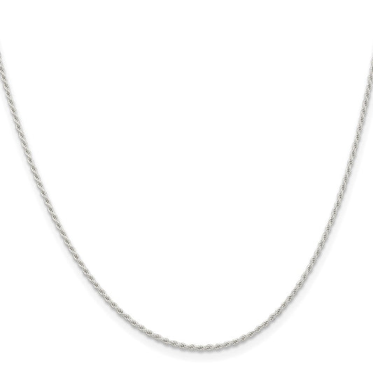 High-Quality 1.3mm Solid Sterling Silver Rope Chain - Stylish & Affordable Option