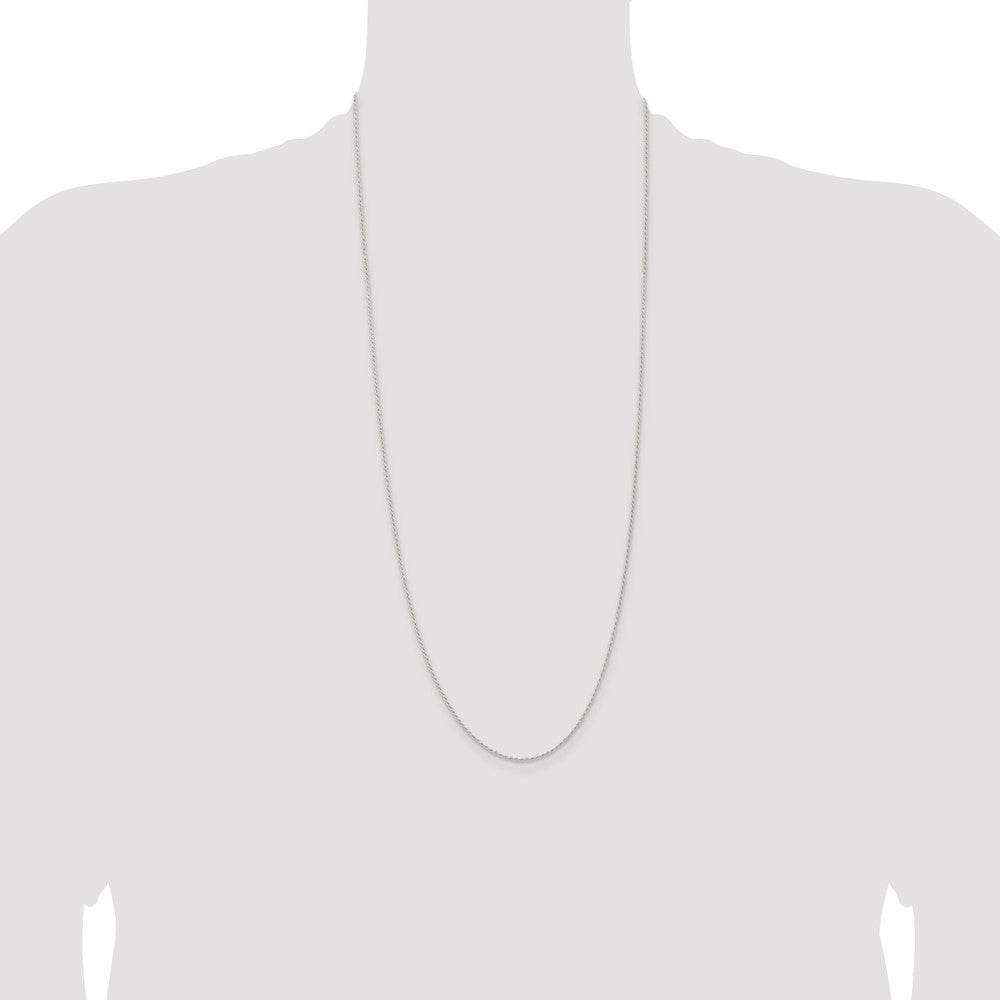 Buy Stylish 1.3mm Solid Sterling Silver Rope Chain - Luxury Value Jewelry