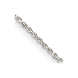 High-Quality 1.3mm Solid Sterling Silver Rope Chain - Stylish & Affordable Option