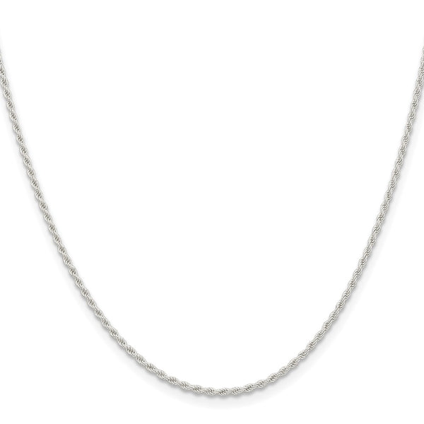 1.5mm Solid Sterling Silver Rope Chain