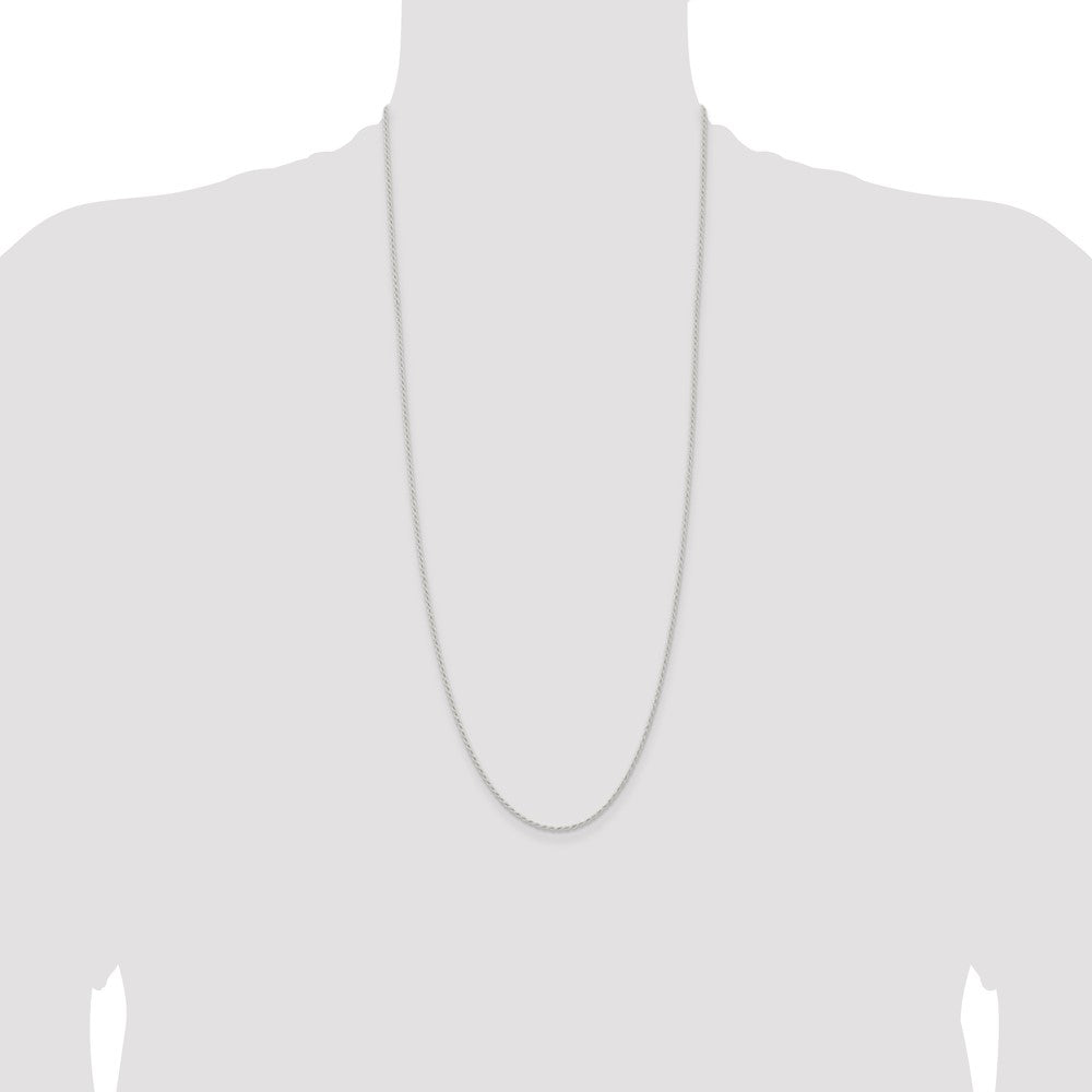 Buy Stylish 1.5mm Solid Sterling Silver Rope Chain - Affordable Luxury Jewelry