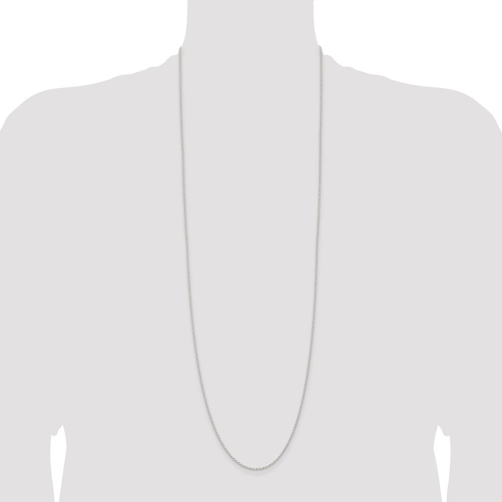 Buy 1.5mm Solid Sterling Silver Rope Chain - Stylish Value for Your Jewelry!