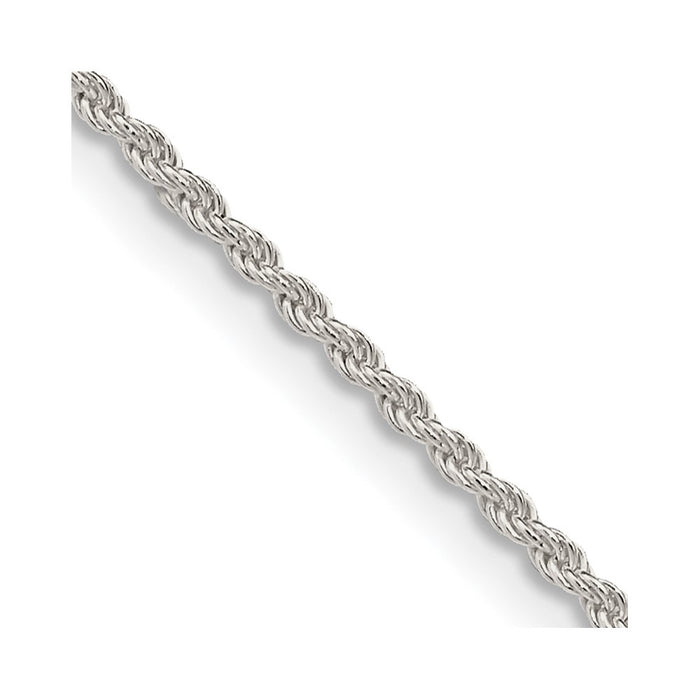 Buy 1.5mm Solid Sterling Silver Rope Chain - Stylish Value for Your Jewelry!-1