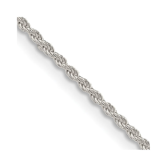 Buy Stylish 1.5mm Solid Sterling Silver Rope Chain - Affordable Luxury Jewelry