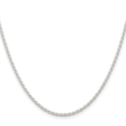 Buy Affordable 1.8mm Solid Sterling Silver Rope Chain - High-Quality Style
