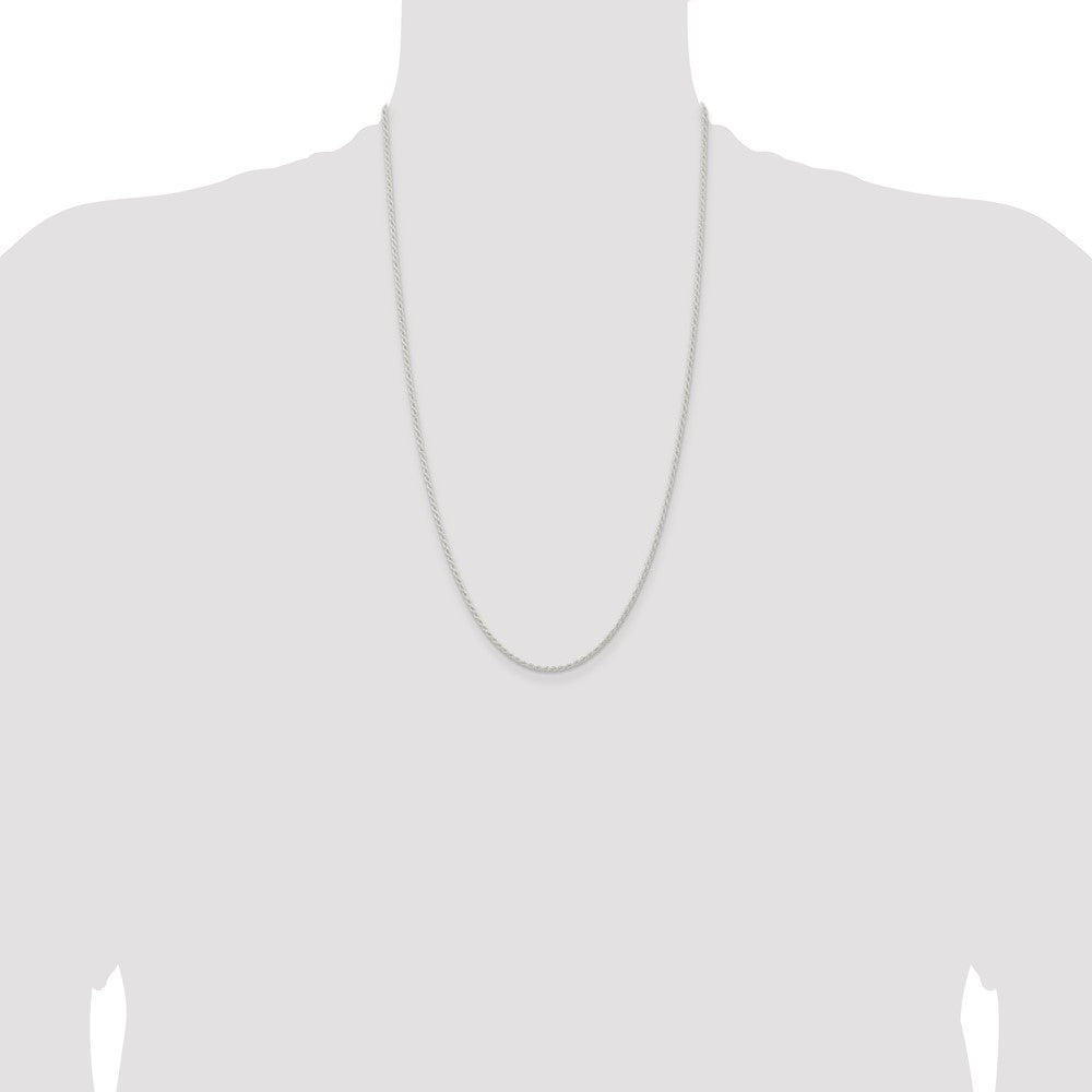 Buy Stylish 1.8mm Solid Sterling Silver Rope Chain - Luxury Quality Shines