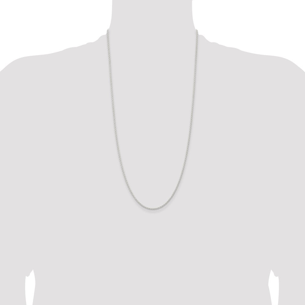 Designer 1.8mm Sterling Silver Rope Chain - Stylish & Affordable Jewelry