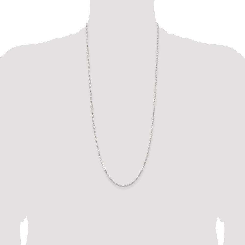 Buy Stylish 1.8mm Solid Sterling Silver Rope Chain - Affordable Luxury Jewelry