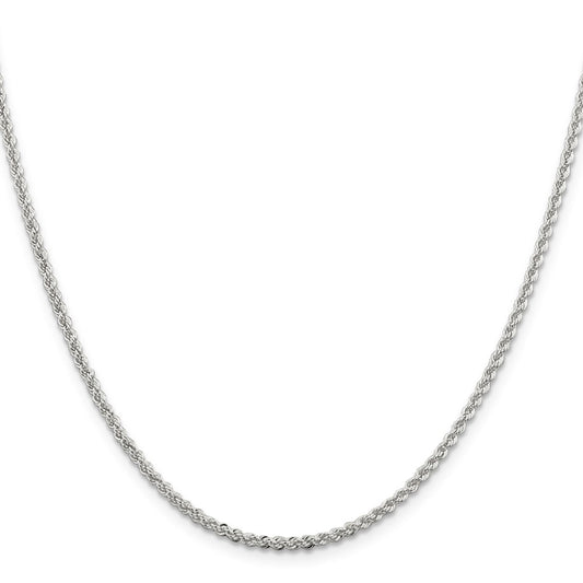 Buy Stylish 2.3mm Sterling Silver Rope Chain | High-Quality Metal