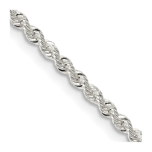Buy Stylish 2.3mm Sterling Silver Rope Chain | High-Quality Metal