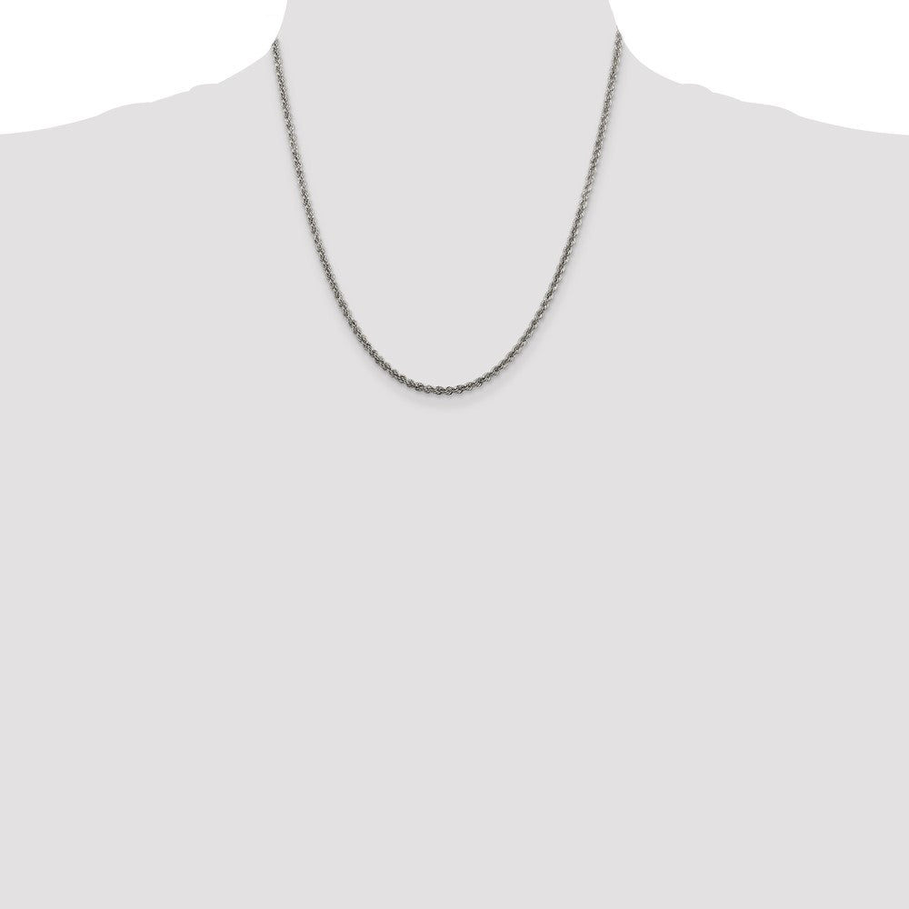 Buy Stylish 2.5mm Sterling Silver Rope Chain - Affordable Luxury Jewelry