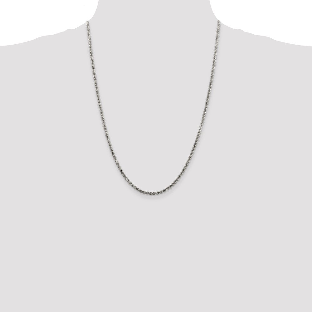 Buy Stylish 2.5mm Sterling Silver Rope Chain - Luxury Quality at Affordable Price