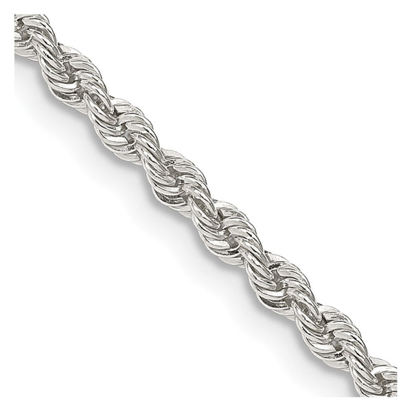 2.5mm Sterling Silver Rope Chain