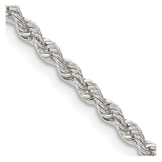 High-Quality 2.5mm Sterling Silver Rope Chain - Stylish & Affordable Jewelry