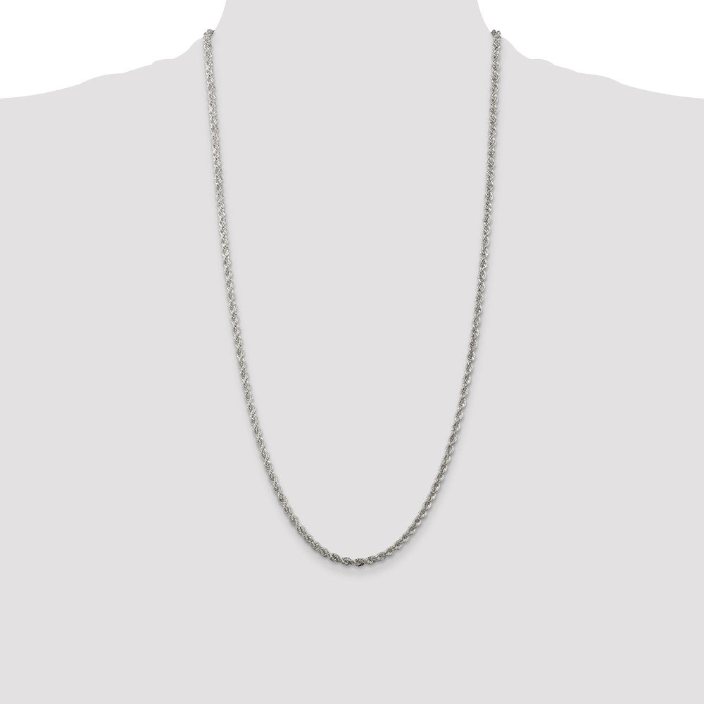 Buy Stylish 3mm Sterling Silver Rope Chain - High-Quality & Affordable