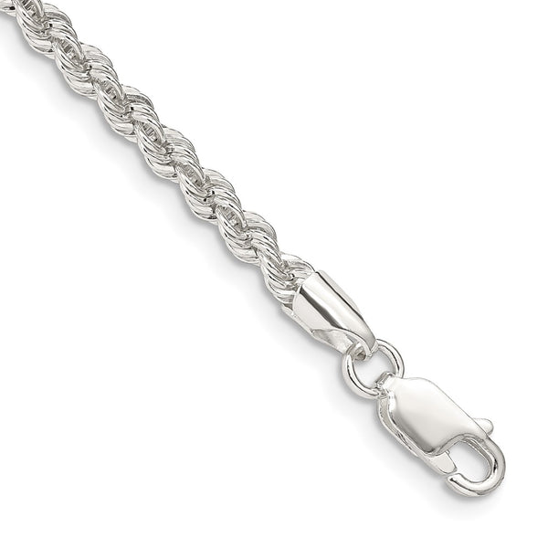 3mm Solid Sterling Silver Rope Chain - Style GR1-1029663