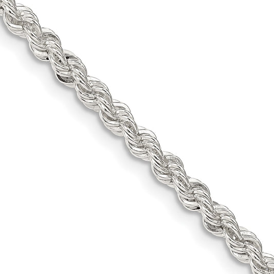 Buy Exclusive 3mm Solid Sterling Silver Rope Chain - Stylish & Affordable Quality
