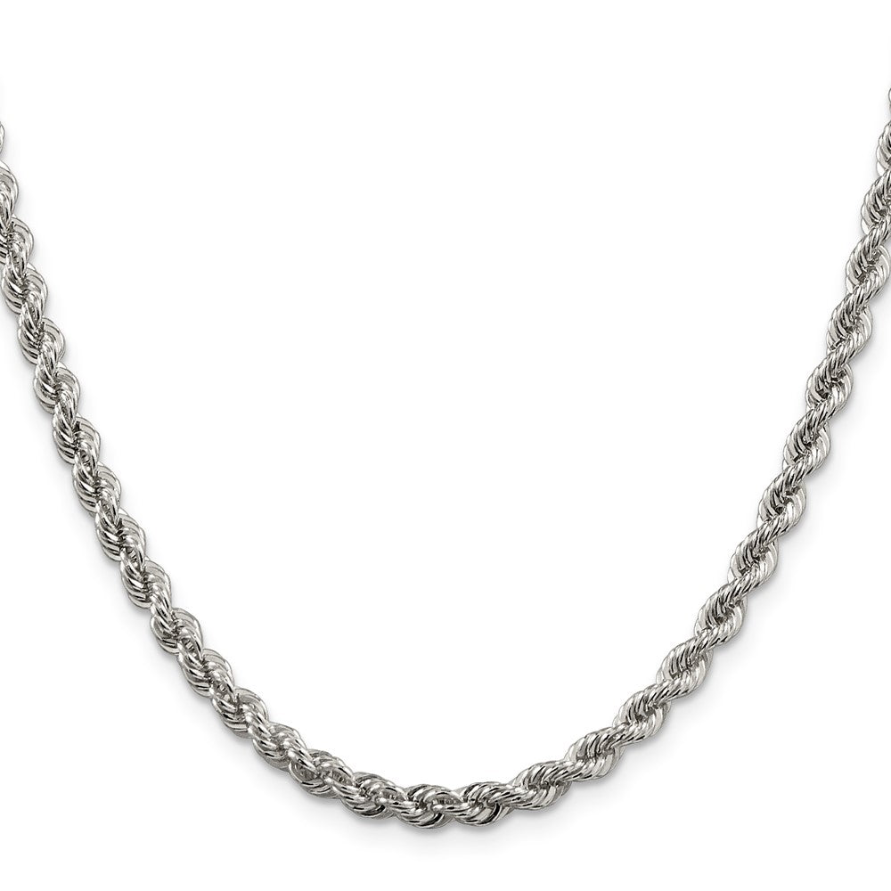 High-Quality 4.3mm Sterling Silver Rope Chain - Stylish & Affordable Jewelry