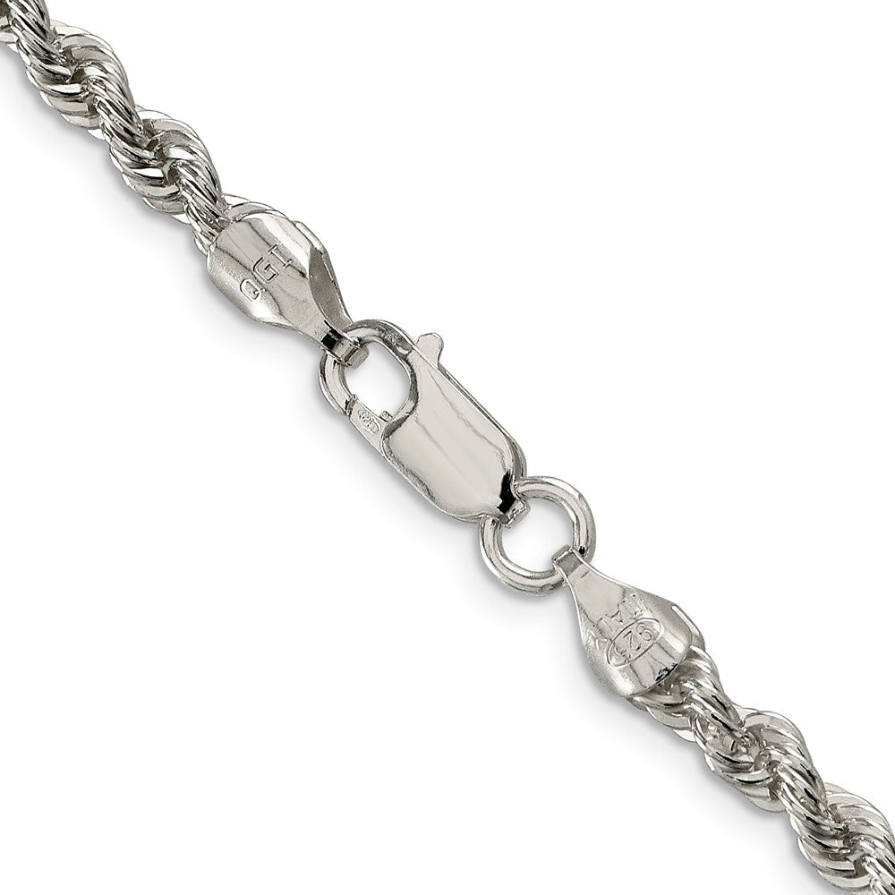 High-Quality 4.3mm Sterling Silver Rope Chain - Stylish & Affordable Jewelry