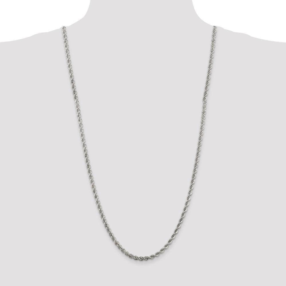 Buy Stylish 4.3mm Solid Sterling Silver Rope Chain - Affordable Jewelry Value