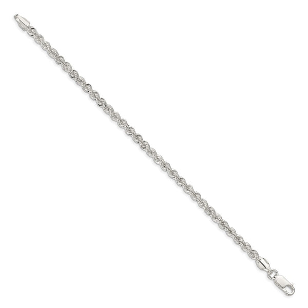 4.3mm Solid Sterling Silver Rope Chain