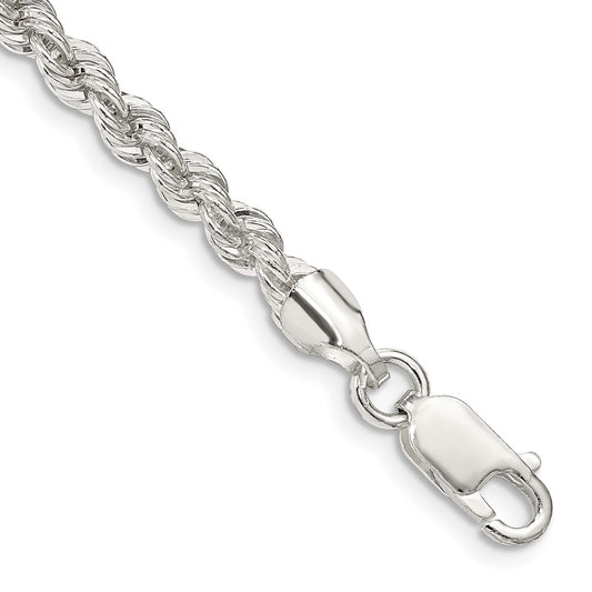 Buy Stylish 4.3mm Solid Sterling Silver Rope Chain - Affordable Luxury Jewelry