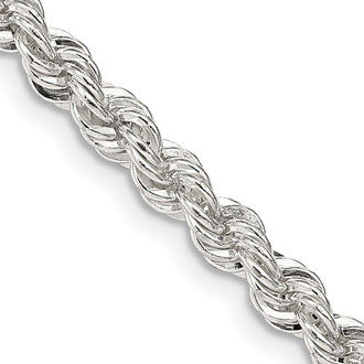 Buy Stylish 4.3mm Solid Sterling Silver Rope Chain - Affordable Jewelry Value