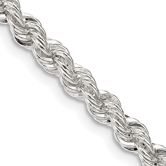 Buy Stylish 4.3mm Solid Sterling Silver Rope Chain - Affordable Jewelry Value