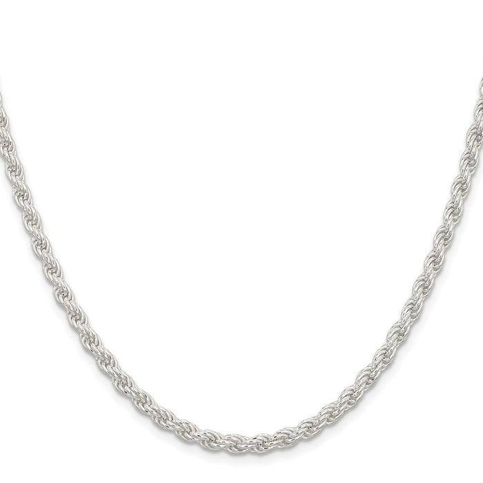Buy Stylish 4.5mm Solid Sterling Silver Rope Chain - Affordable Luxury-2