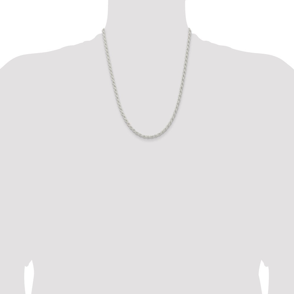 Buy Stylish 4.5mm Sterling Silver Rope Chain - Affordable Luxury Jewelry