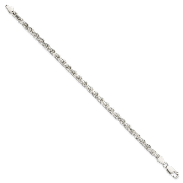4.5mm Solid Sterling Silver Rope Chain - Style GR1-1030170