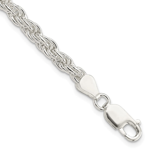 4.5mm Solid Sterling Silver Rope Chain - Style GR1-1030170