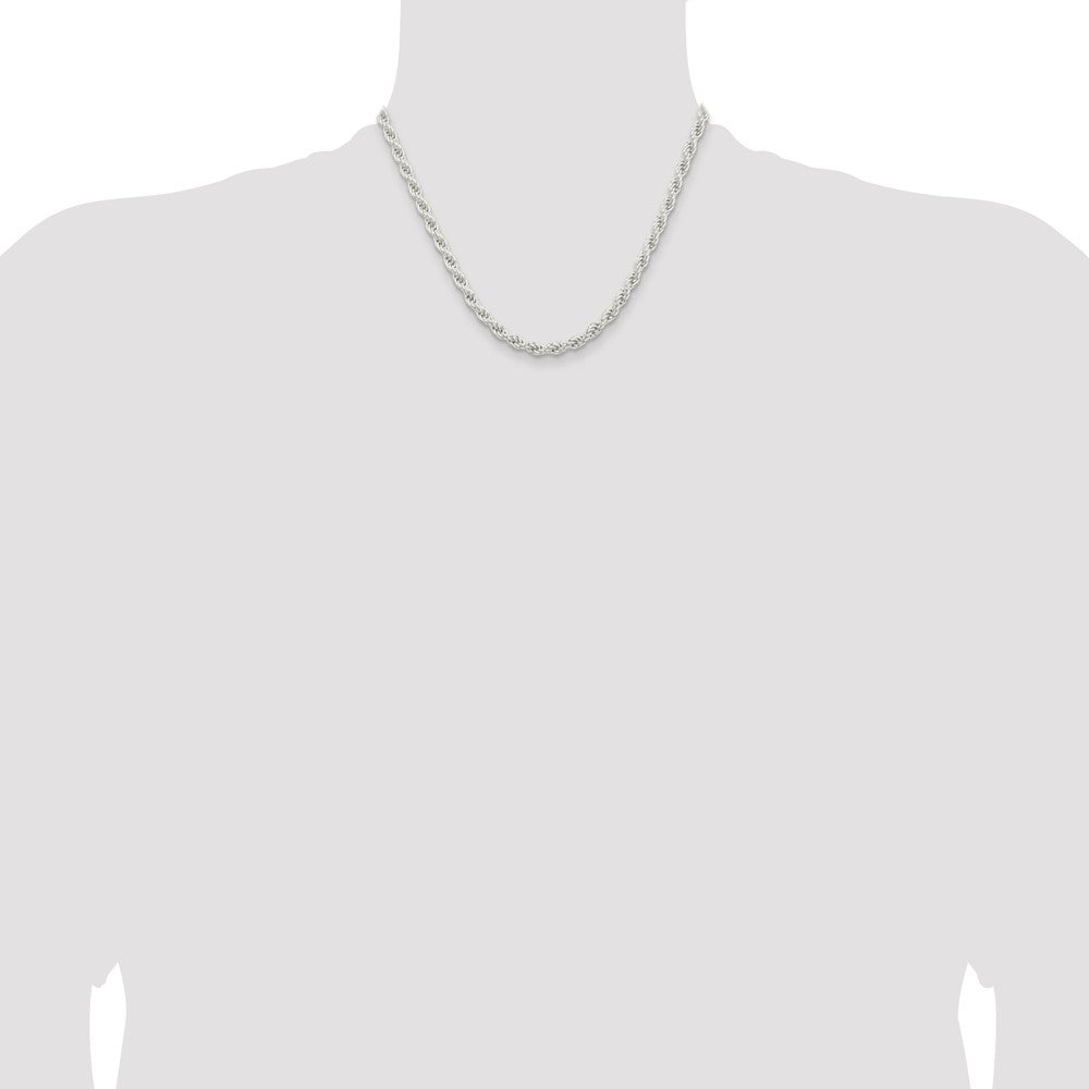 Exclusive 5mm Sterling Silver Rope Chain - Stylish & Affordable Jewelry