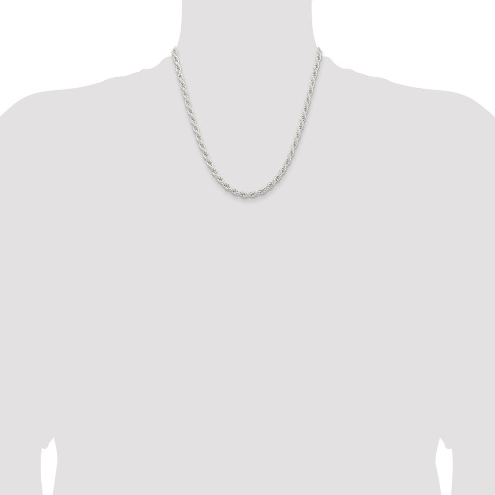 Exclusive 5mm Sterling Silver Rope Chain - Stylish & Affordable Jewelry